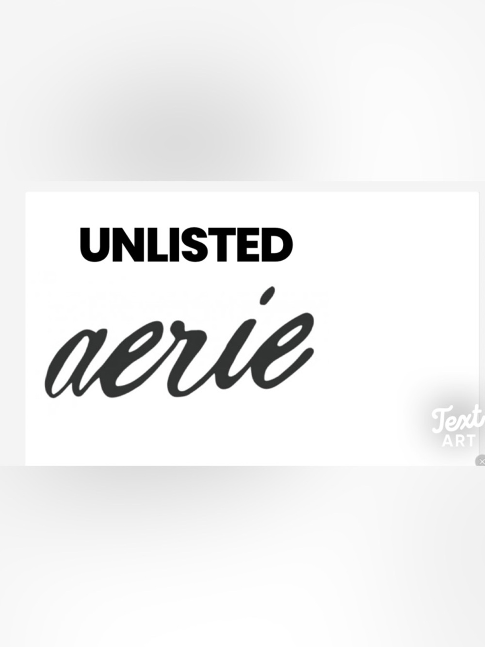 Unlisted Aerie
